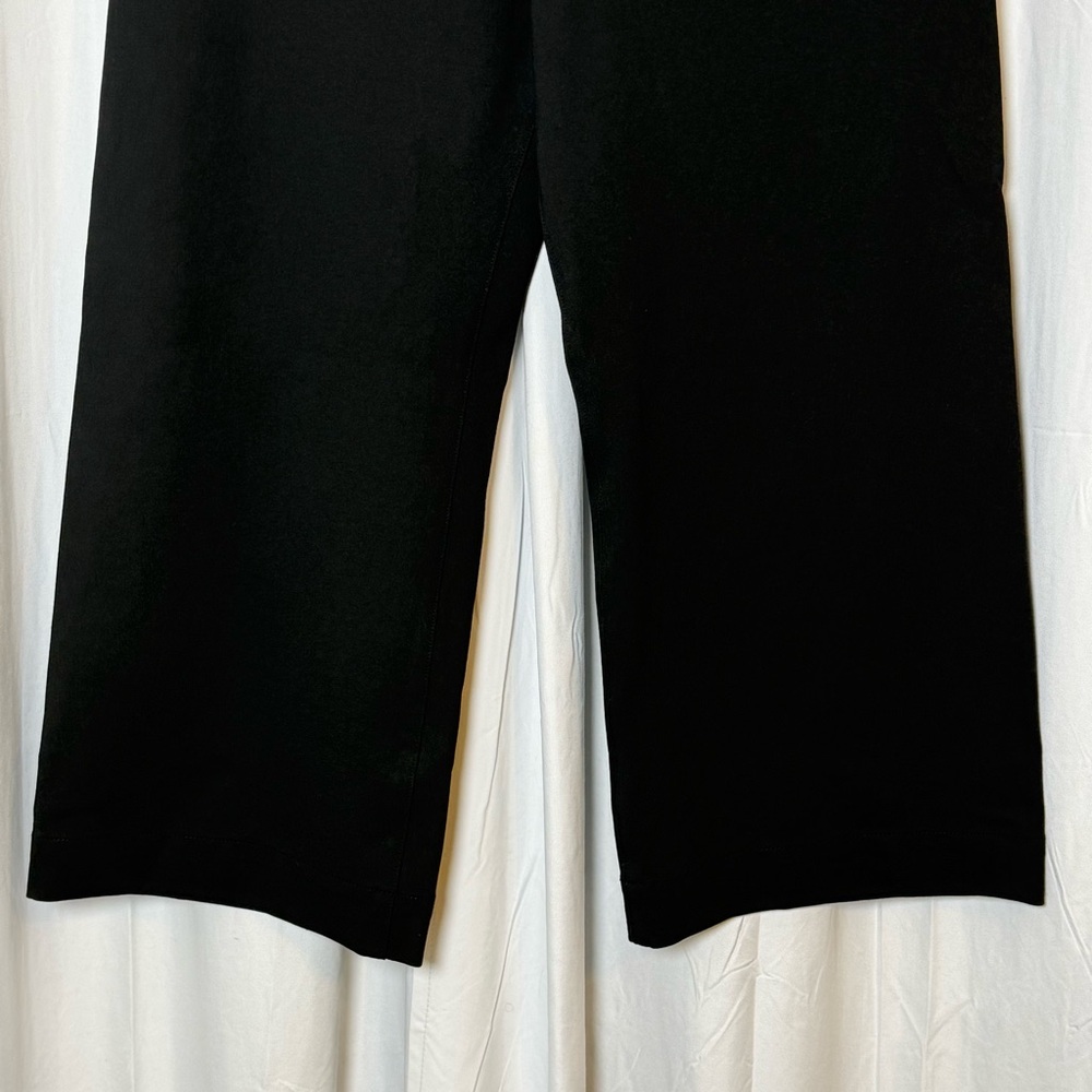 Maeve Colette Black Ponte Wide Leg Cropped Pants High Rise Women’s 33 - Picture 8 of 11